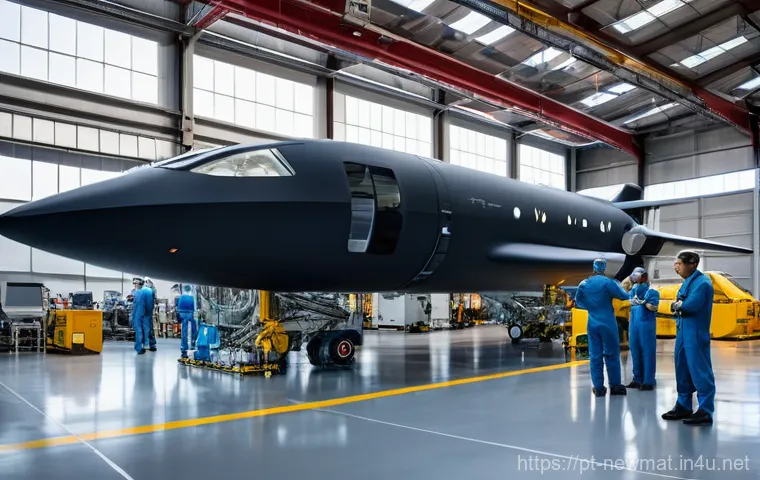 항공 우주 소재 - Prompt 1: Advanced Carbon Fiber Aircraft Manufacturing**