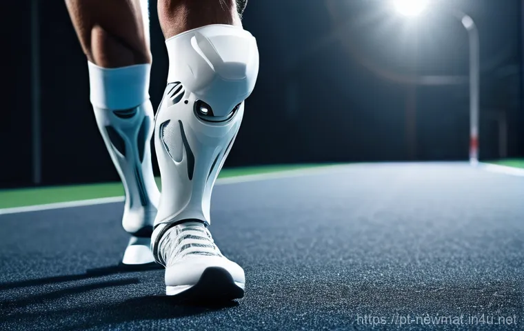 초고분자량 폴리에틸렌 - A vibrant and detailed scene depicting the diverse industrial applications of UHMW-PE. On one side, ...