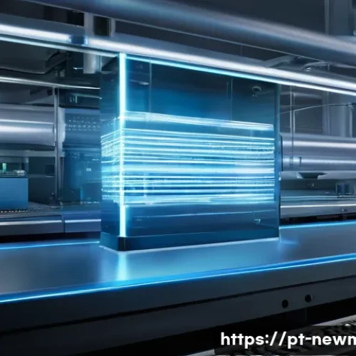 초고속 전도성 소재 - **Prompt:** A state-of-the-art laboratory showcasing the Meissner effect. In the foreground, a brill...