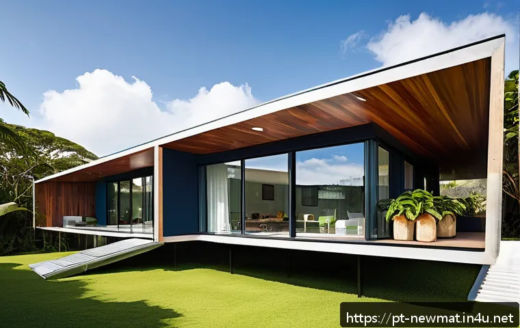에너지 효율성 재료 - A modern Brazilian residential building exterior featuring integrated solar panels seamlessly incorp...
